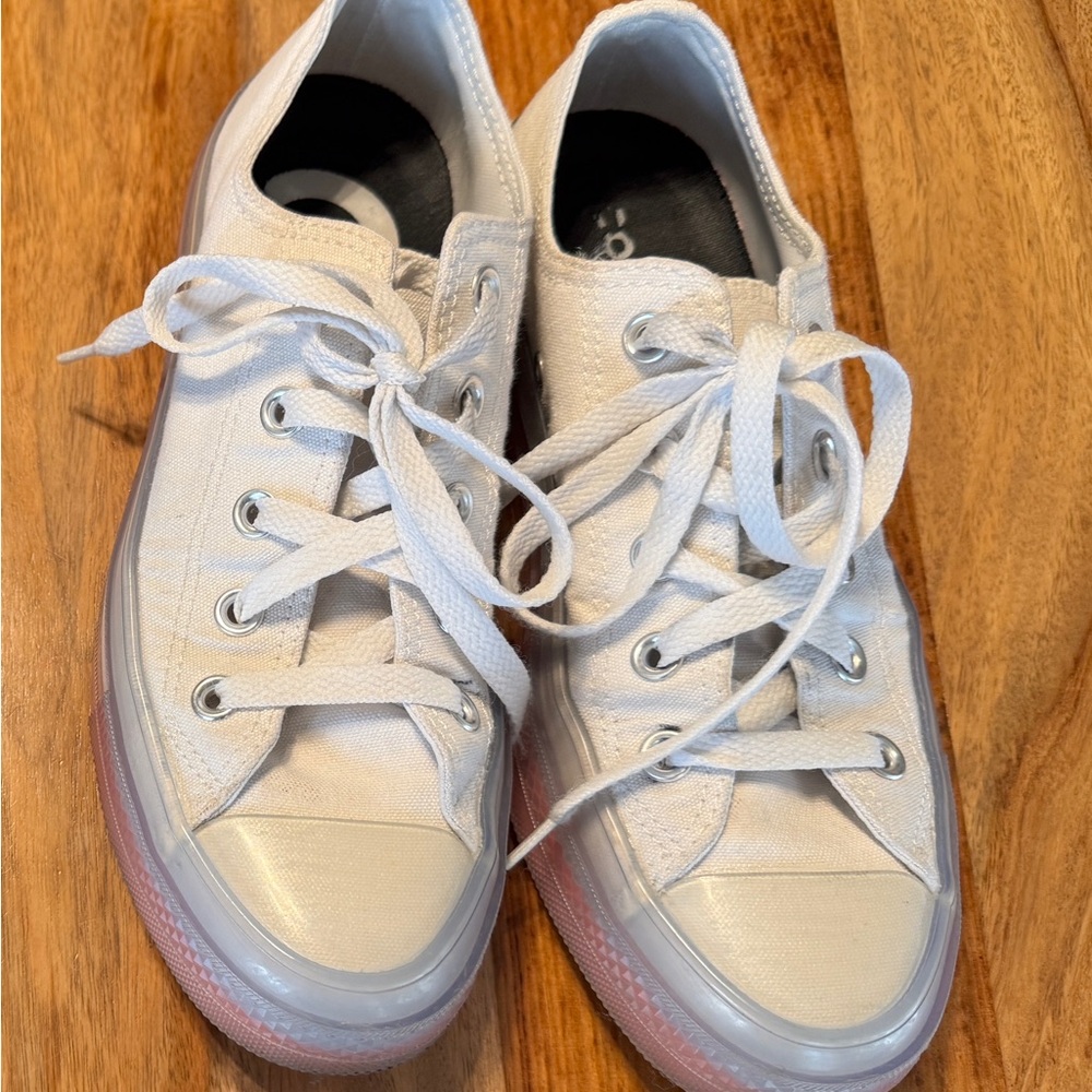 Converse White Canvas Sneakers